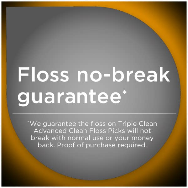 DenTek Triple Advanced Clean Mouthwash Blast Floss Picks 75 Count (Pack of 12)