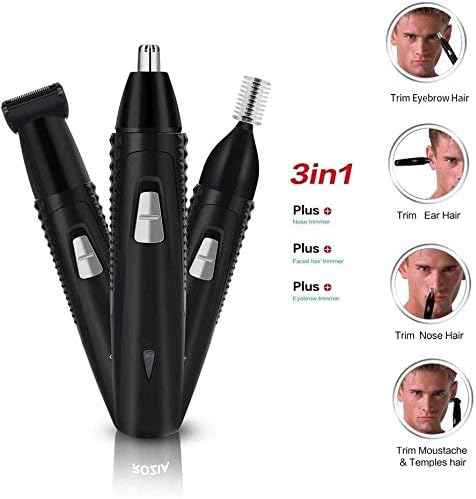 Nose Trimmer for Nose/Ears and Eyebrows Professional Painless Eyebrow Facial Ear Hair Trimmer Clipper for Men and Women