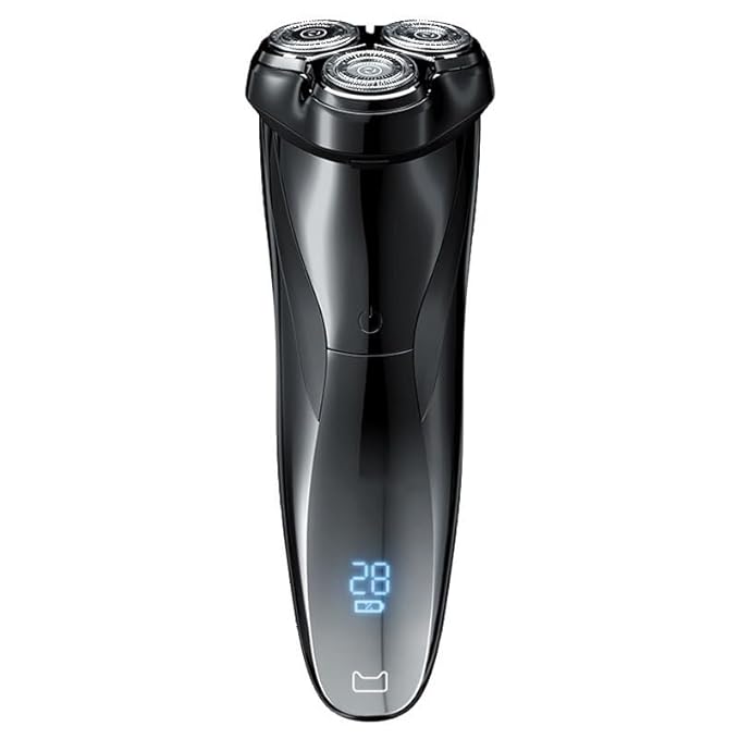 Head Shavers for Bald Men Electric Shavers For Men Face Shaver With Popup Trimmer Rechargeable Wet &amp Dry Dual Use IPX7 Waterproof (Color : Black)