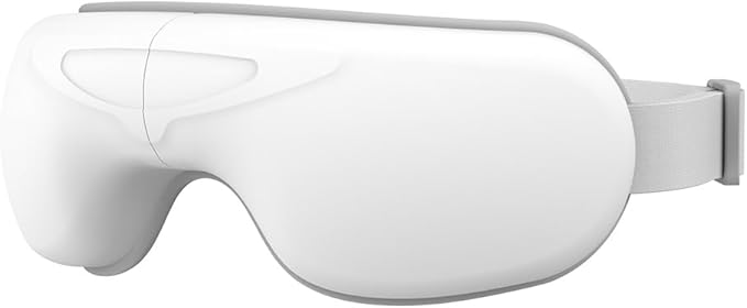 Heated Eye Massager for Dry Eye &amp Migraine Relief FSA Eligible/HSA Eligible Gentle Warmth &amp Light Compression Foldable Rechargeable Eye Mask One-Button Easy Operation