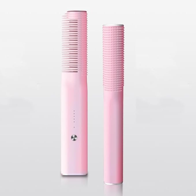 Cordless Hair Straightener Brush 5 Temperature Setting USB Rechargeable Hair Straightener Comb Fast Heating Styling Anti-Scald Design Curling Iron