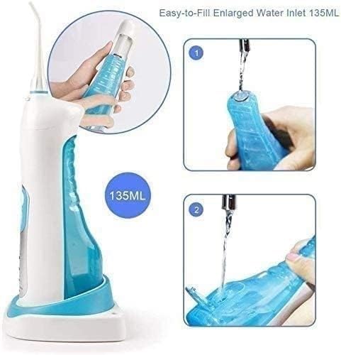 Water Flosser Professional Cordless Dental Oral Irrigator 135ML Portable Tank and Rechargeable IPX7 Waterproof Easy to Clean Saves Space