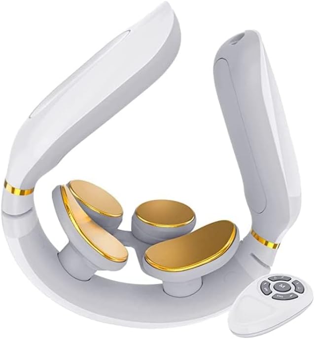Tianfucen Cordless Neck Massager with Heat3 Model 15 Levels Electric Neck Massager for Pain RelievePortable Massager Neck Relaxer.