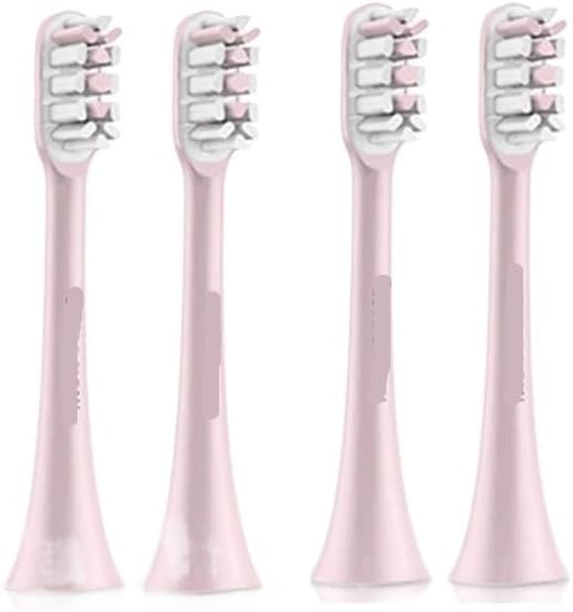Compatible for SOOCAS Sonic Electric Toothbrush Heads Replacement X1 X3 X3U X5 Teeth Brush(Pink 4 pcs)