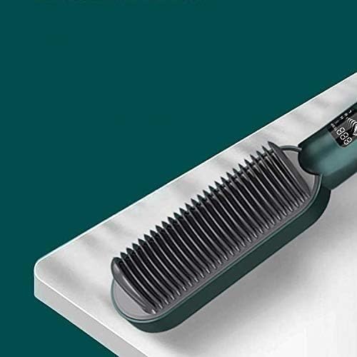 Electric Hair Straightener Brush Fast Heating Comb Straightening Iron Smoothing Hot Comb Styling Tools