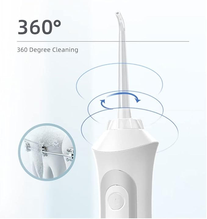 Water Dental Flosser for Teeth - Portable and Rechargeable Oral Irrigator with 200ML Tank 3 Modes - IPX7 Waterproof Water Dental Picks for Travel Home Use