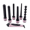 6-In-1 Rhinestone Bling Interchangeable Curling Iron