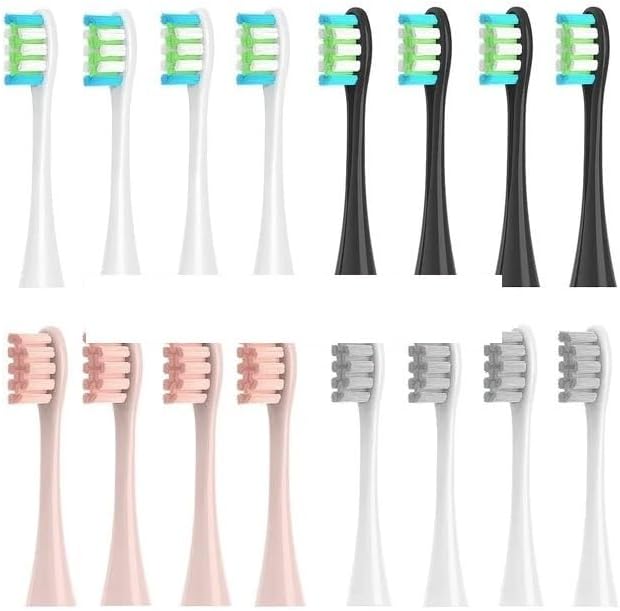 4/8/12/16 Pcs Replacement Toothbrush Heads Compatible with Oclean X/X PRO/ Z1/ F1/ One/Air 2/ SE Sonic Electric Toothbrush Dupont Bristle(16 Pcs Mixed Color)