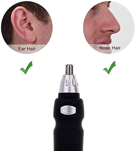 Nose Hair Trimmer Ear and Nose Hair Trimmer for Men Women Painless Nose Hair Remover Battery-Powered Ear and Nose Hair Trimmer