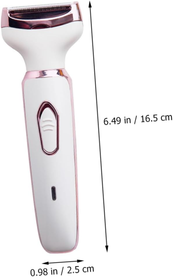 1set USB Rechargeable Female Nose Hair Trimmer Dehairing Tool Electric Nose Cleaning Device for Eyebrows Sideburns and Ear Hair Removal White