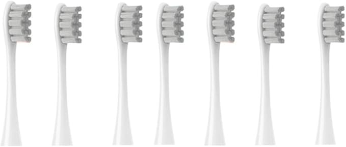 Compatible for Flow/X/X PRO/ Z1/ F1/ One/Air 2 /SE Brush Heads Soft Sonic Toothbrush Vacuum Bristle 7pcs Replacement(7pcs Grey)