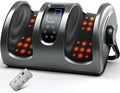 Foot Massager with Heat &amp Remote 5-in-1 Reflexology System Foot Massage Machine US Warehouse