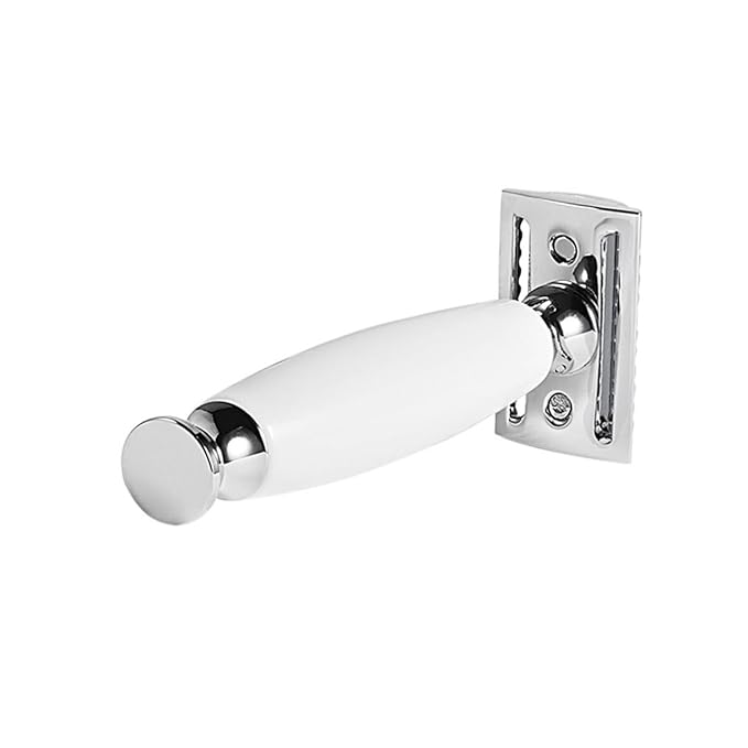 balacoo 3pcs Men's Razor Double-sided Manual Razor Blade Vintage Shaving Machine Modern Design Lightweight