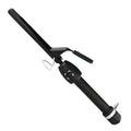 StyleCraft Stay-Temp Black Gold Professional Curling Iron with Extra-Long Thumb Grip Extended Barrel Marcel