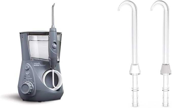 Waterpik Aquarius Water Flosser with Implant Denture Replacement Tips - Electric Dental Hygiene for Teeth and Gums