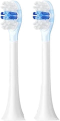 4pcs Replacement Toothbrush HeadsCompatible for SOOCAS X3U/X3pro/D2/D3S/D5Tooth Brush Head(4 Clean White)