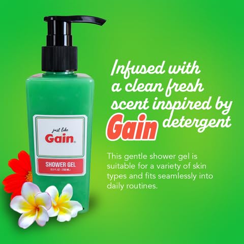 Shower Gel 8.5 Fl Oz - Fresh Clean Scent Body Wash for Women &amp Men - Moisturizing Daily Cleanser with Rich Lather - Long Lasting Fragrance Bath &amp Shower Gel