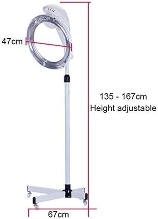 Stand Dry Hood for Hairstyling 950w Hair Dryer with Base and 4 Wheels Steamer for Dyeing and Styling to Barber Salon 60 Min Heat Timer