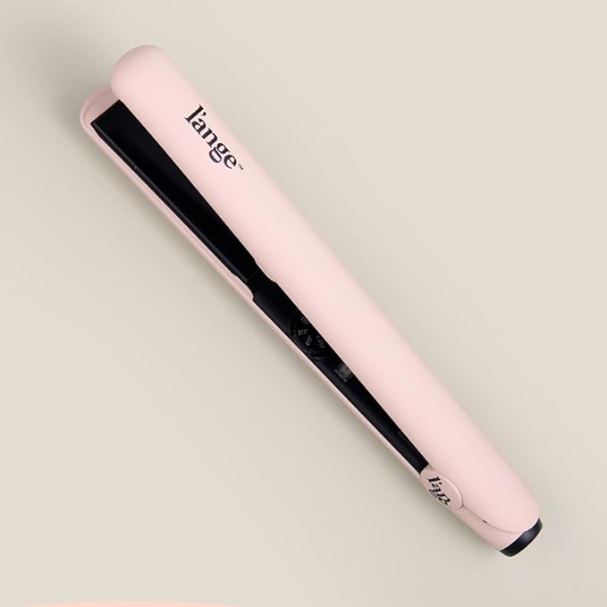 L'ANGE HAIR Le Ceramique 1-Pass Flat Iron Hair Straightener | Fast Heating Ceramic Flat Iron | Best Hot Tools Professional Hair Straightener to Lock in Moisture &amp Shine | (Blush)