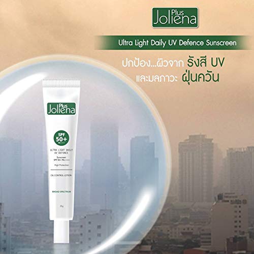 Joliena Plus Ultra Light Daily UV Defense Sunscreen SPF 50+ PA++++ High Protection Oil Control 25g.