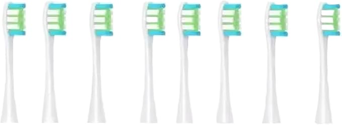 8/12Pcs Soft Vacuum Bristle Toothbrush Heads for Electric Sonic Replacement Brushes(8pcs White)