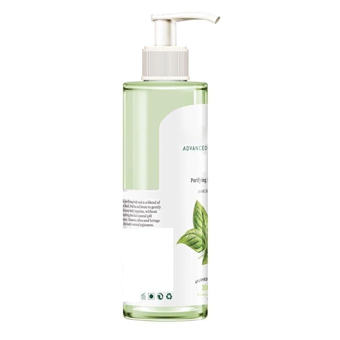 MZ Basil &amp Parsley Revitalizing Body Wash | Soften Skin | Provides Natural Brightness | Deeply Cleanses | 100% Botanical Extracts | Suitable for All Skin Types | 200ml | 6.76 Fl Oz
