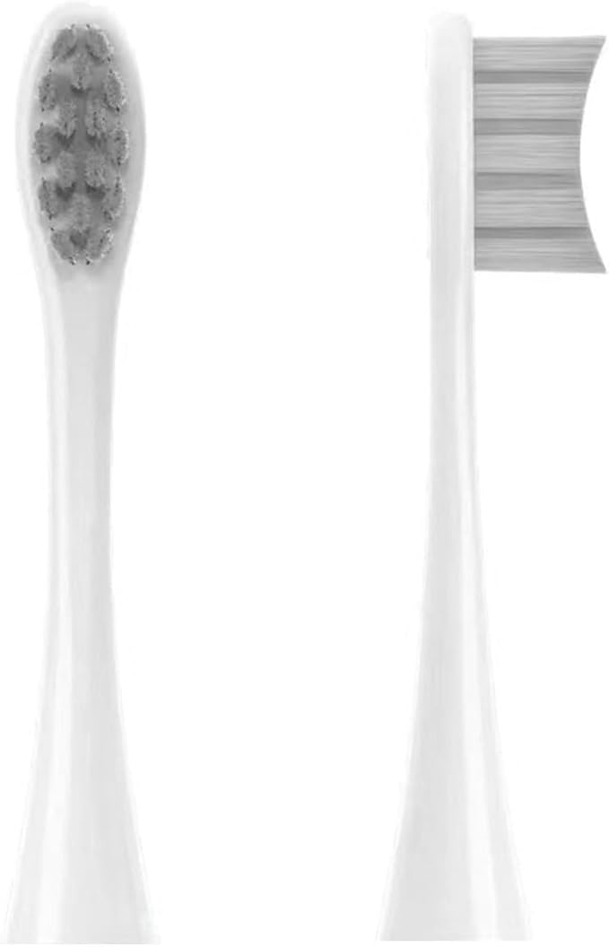 Replacement Brush Heads Soft Bristle Clean Nozzles Compatible for X/X PRO/ Z1/ F1/ One/Air 2 /SE Sonic Electric Toothbrush(2PCS Grey)