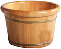 Foot Tub Wooden Foot Basin Reducing Stress Household Thickening Foot Bath Barrel high Solid Wood Foot tub Cedar Footbath Foot Massage Foot Bath Wooden Bucket Foot Spa Household Wash Ba