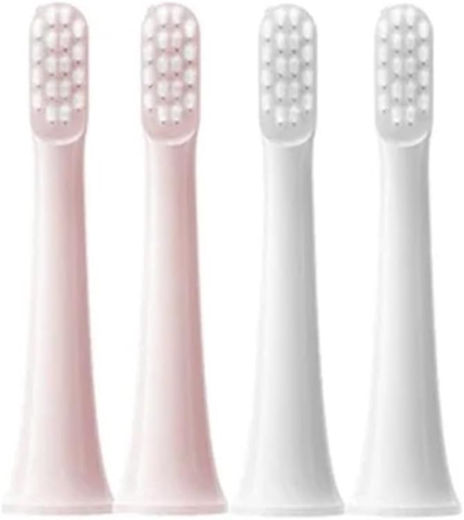 Replacement Electric Toothbrush Soft Bristle(2White 2Pink)