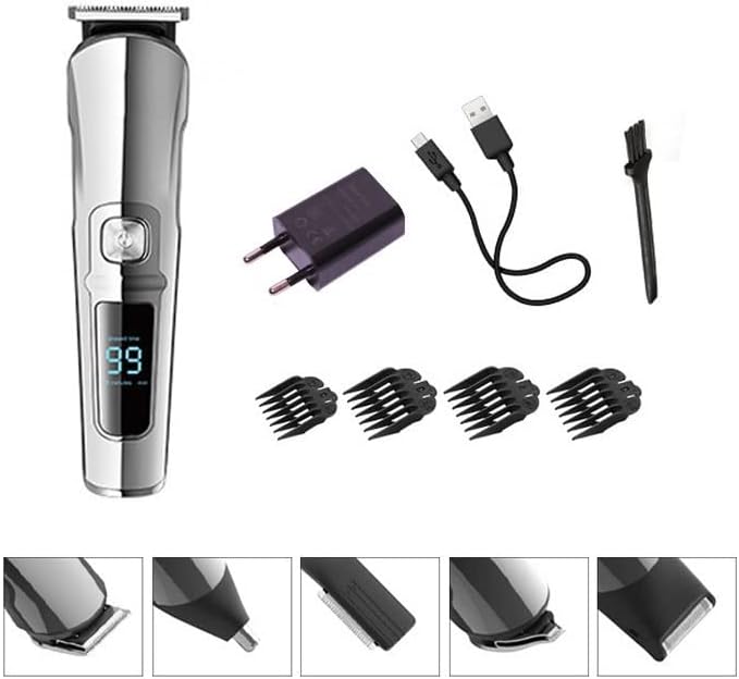 Hair ClippersBeard Trimmer for Men Hair Clipper Hair Trimmer Electric Clipper Razor Shaver Beard Trimmer Men Shaving Machine Cutting Nose Trimmer