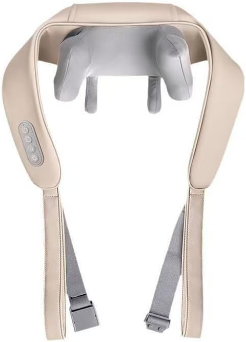 Cervical and Shoulder Massager 3-Level Force Adjustment Equipped with Trapezius Muscle Kneading and Heat Therapy Function Portable Design Ideal Gift for Parents