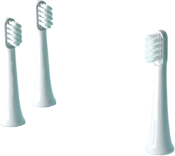 8PCS Compatible for T100 Replacement Brush Heads Sonic Electric Toothbrush Vacuum Soft Bristle Suitable Nozzles(8White)