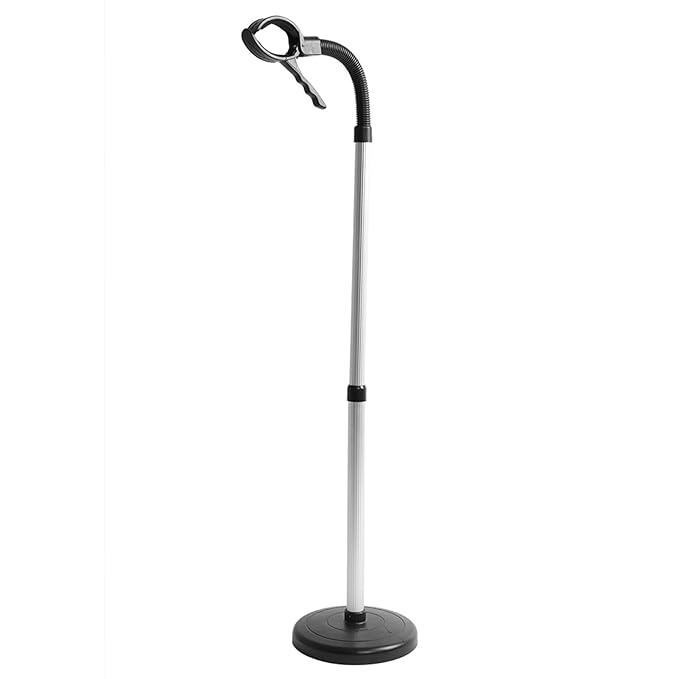 Hair Dryer Stand Adjustable Stainless Steel Hair Dryer Stand Convenient Hair and Pet Grooming Solid Stand Hair Dryer Storage