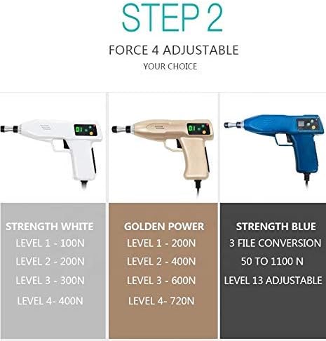 720N Chiropractic Adjusting Tool Instrument Electric Impulse Gun Actuator Massager Professional Massage Equipment Magnetic Therapy Massage Gun (Golden)