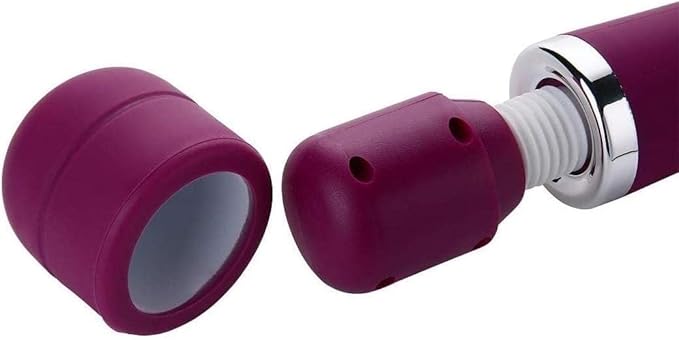Power Massager Handheld Tool Electric Foot Neck Back Hand Leg Arm Muscle Aches for Women Men Massagers Therapy Pain Relief Deep Tissue Toy Massage (Purple Big and Pink Small)