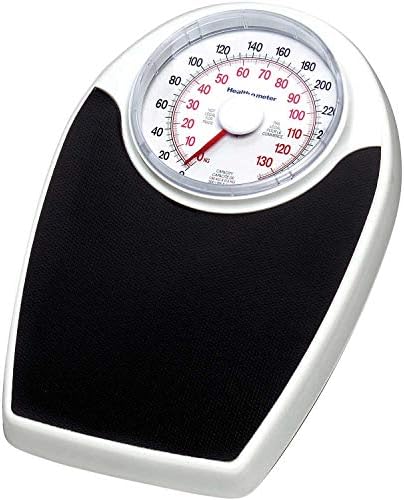 Health O Meter Floor Scale 330 x 1 Pound/150 x 0.5 Kilogram 11-1/2 x 10-3/4 Plat. W/ 6-1/2 Dial