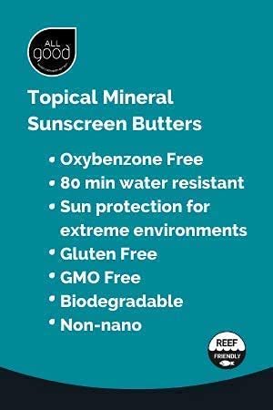 All Good Sport Mineral Sunscreen Combo Pack - SPF 50 Butter Stick SPF 30 Lotion &amp Spray - Coral Reef Safe - Zinc Oxide