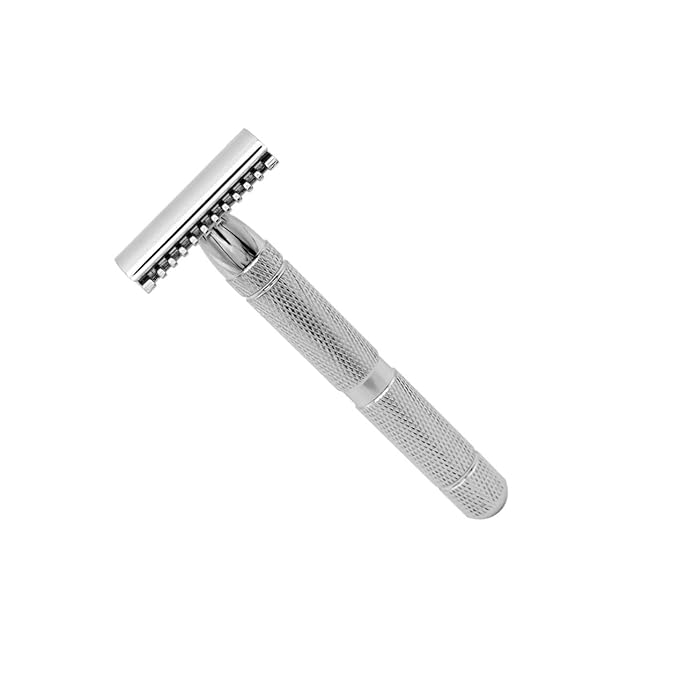 FRCOLOR 3pcs Safety Razor Double Blade Men Shaving Tool Stainless Steel Smooth Shave
