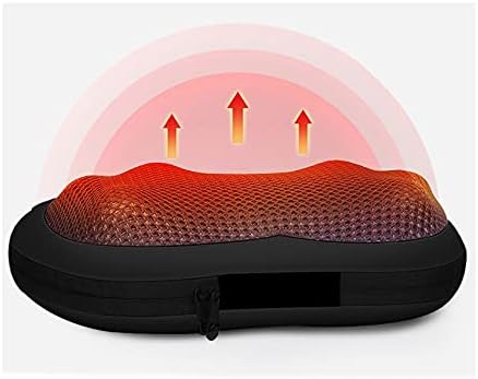 Back Massager Shiatsu Back and Neck Massager - Kneading Massage Pillow with Heat for Shoulders Hands Legs Feet for Home Office and Car (Color : Brown)