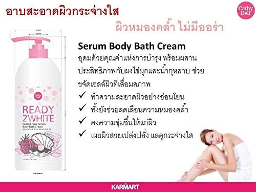 Body Bath Cream Cathy Doll Pearl &amp Rose Serum 500 ml. Ready 2 White By Cathy doll