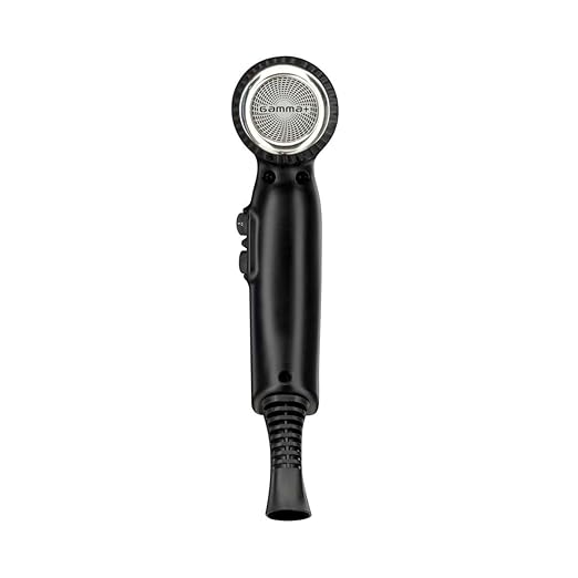 GAMMA+ Hybrid Professional Hair Dryer Lightweight Ionic Technology Low Noise with 2 Nozzles and Diffuser