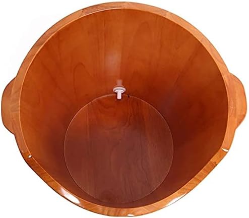 Foot Tub Wooden Foot Basin Household Gift Foot Soaker TubWooden Foot Soak Sauna Foot Tub Massage Spa Sauna SoakHandmade Wooden Footbath TubsFoot Bath Wooden Bucket Foot SpaSauna Accessories Hou