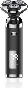 Gifts for Dad 3D Floating Electric Shaver for Men with Smart LCD Screen - Rechargeable Rotary Razor