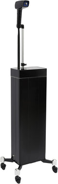 1200W Nano Steamer for Hair Max.356℉Negative Ions Blue Light 10 Gears Salon Nano Hair Steamer Hair Care Nano Hair Steamer with Adjustable Telescopic Bracket (Black)