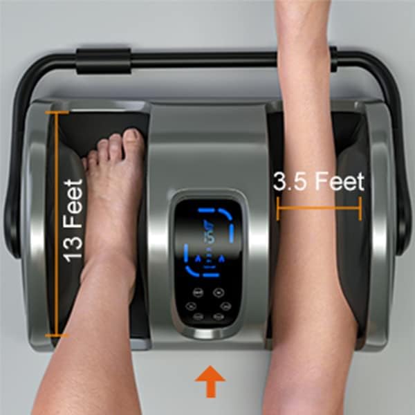 Foot Massager with Heat &amp Remote 5-in-1 Reflexology System Foot Massage Machine US Warehouse