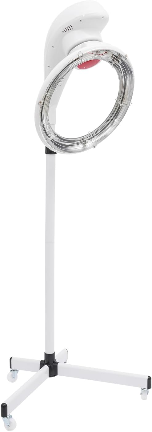 Stand Hair Dryer White 360° Rotating Hair Color Processor 950W Professional Salon Drying Perming Machine Hair Dyeing Oil Treatment Hair Drying Heating Perm Styling for Salon SPA (White)
