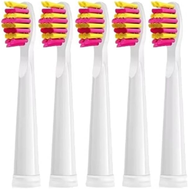 Replacement Electric Toothbrush Head Bristle Brush Refill Compatible for Fairywill Refills FW-D1/FW-D3/FW-D7(5 PCS PK)