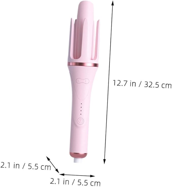 Handheld Automatic Hair Curler Temperature Fast Heating for Effortless Curls for Dry and Wet Hair Compact for Travel and Home Use