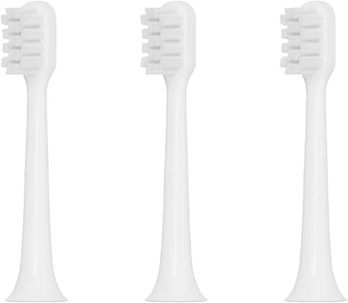 Replacement Toothbrush Heads Compatible for T200/T200C(White gray-3pcs)