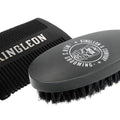 Kingleon Premium Beard Brush and Comb Set for Men – Natural Bristle Beard Brush Wide-Tooth Wooden Beard Comb with Travel Bag – Grooming Kit for Styling Detangling &amp Healthy Beard Care